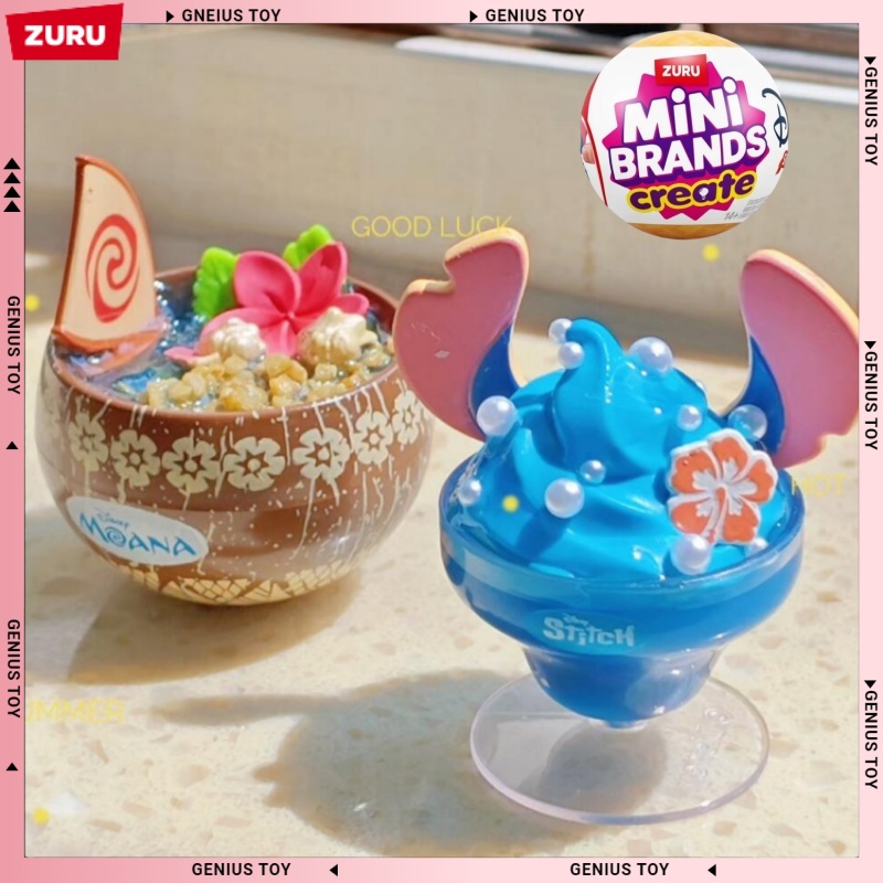 Food Snacks To Make - ZURUミニブランドズ ディズニースナックシリーズ ブラインドボックス カプセル かわいいミニチュア DIYフードメイキング
