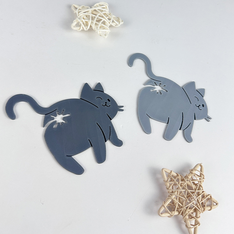 Food Lovers Snacks - 2個パック 3D猫のお尻型パン袋クリップ、猫好きのためのスナックシーリングクリップ、食品保存用の斬新なキッチンガジェット