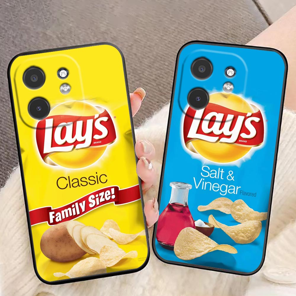 Logo Food Snack - スナックフードポテトL-Lay'Sカバー携帯電話ケース Infinix TECNO POP SPARK SMART