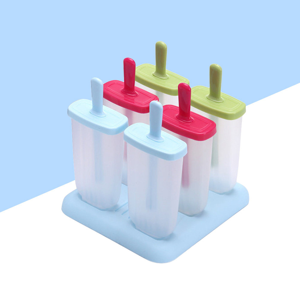 Food Snacks Healthy - 6個取りプレミアムアイスキャンディー型 食品グレードプラスチック製 子供用 夏 DIY ヘルシースナック
