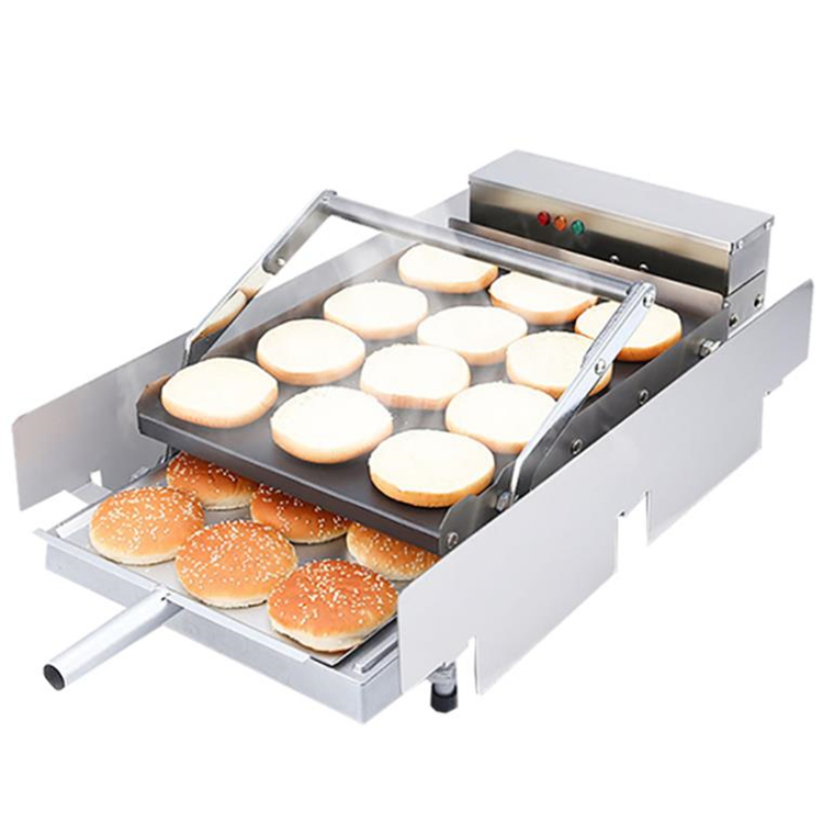 Food Snacks Making Machine - 小型電動自動高速スナックフード加熱パン製造ハンバーガーマシン