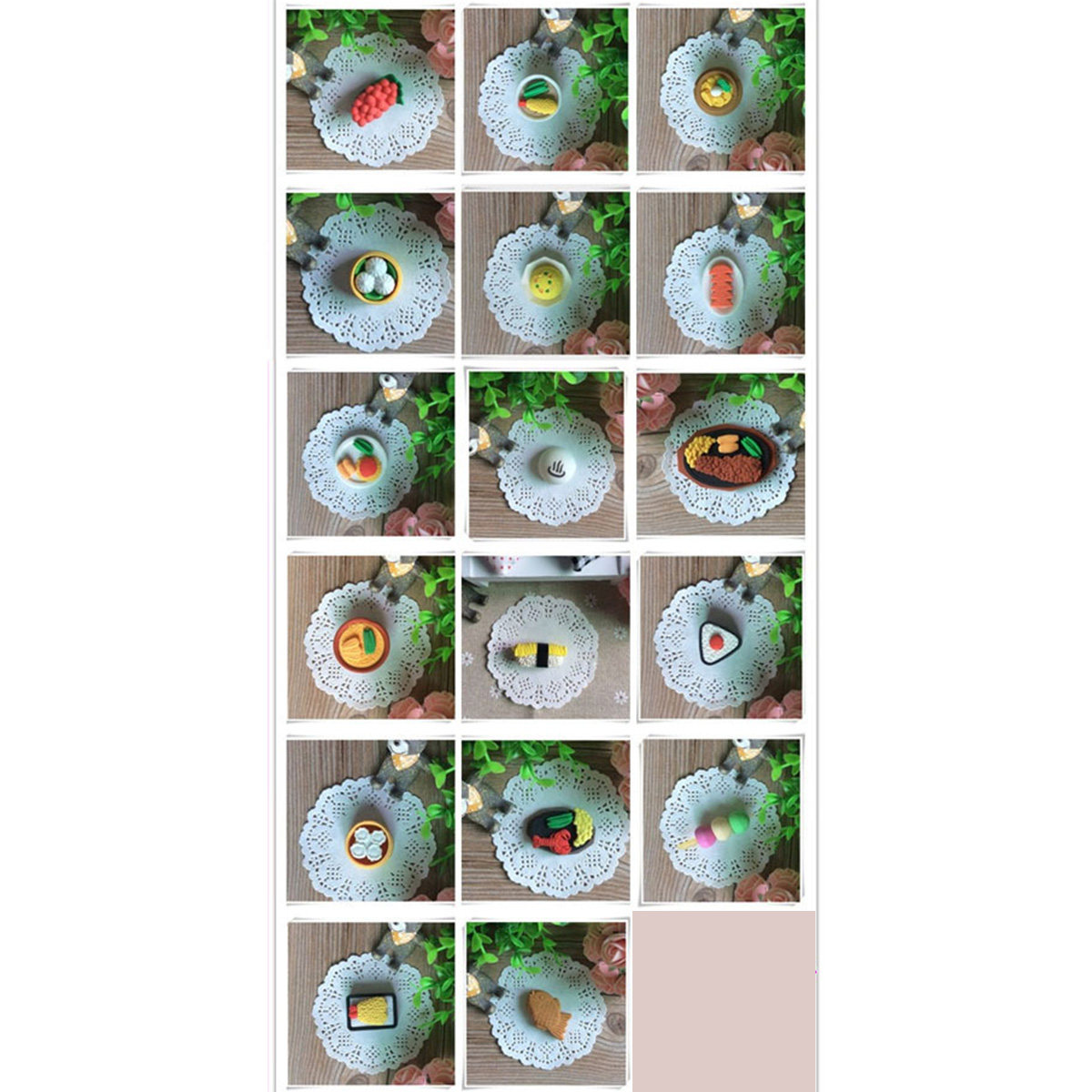 Soft Food Snacks Kids - 12個入り楽しいフード消しゴムコレクション、スナックをテーマにしたクリエイティブな消しゴム、子供や学生向けの学習ツール用の柔らかく安全なプレミアム素材