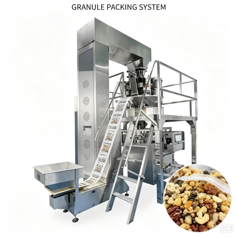 Food Packed Snacks - 自動冷凍フルーツ包装機 マルチヘッド計量機 乾燥食品チップス袋包装機 業務用スナック包装機器
