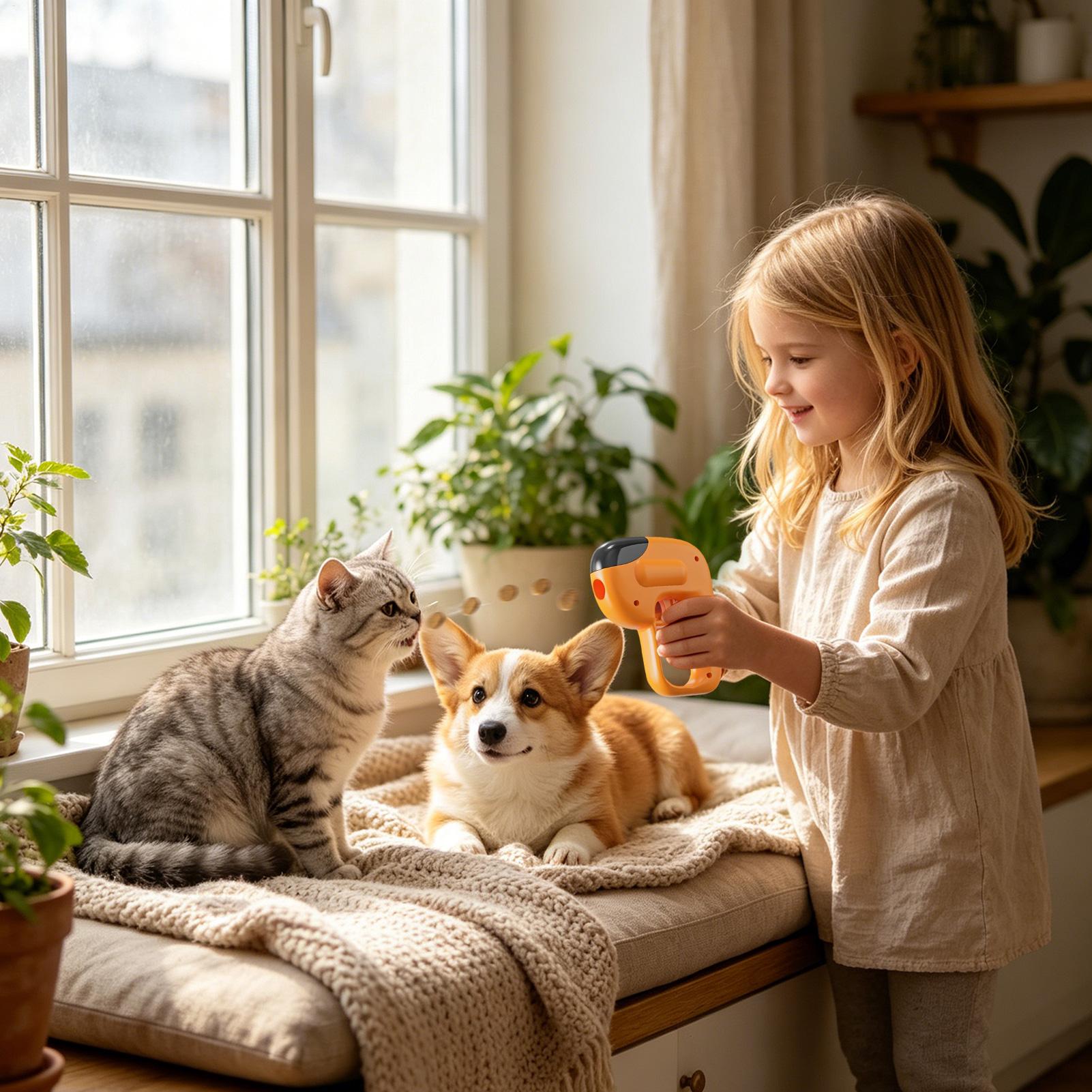 猫のおやつランチャー子犬用スナックディスペンサー子猫用フード - Food Lovers Snacks のレビューと価格