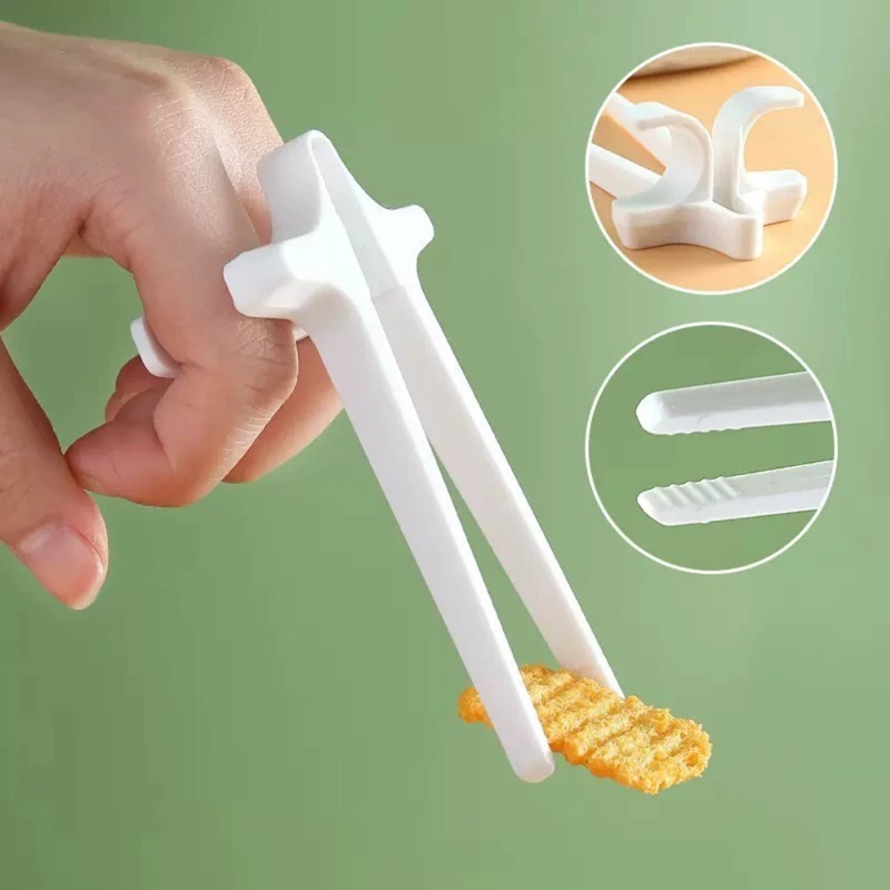 1PC レイジーフィンガーフードクリップ 多機能スナック箸  - Snacks Food Video のレビューと価格