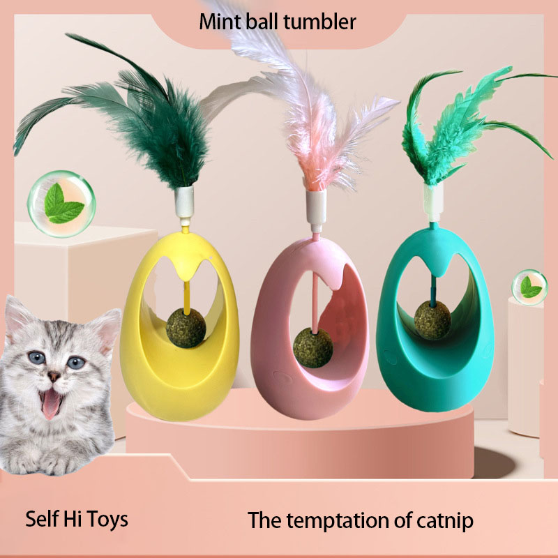 健康な猫用キャットニップインタラクティブボール、キャットニッ - Food Snacks Healthy のレビューと価格