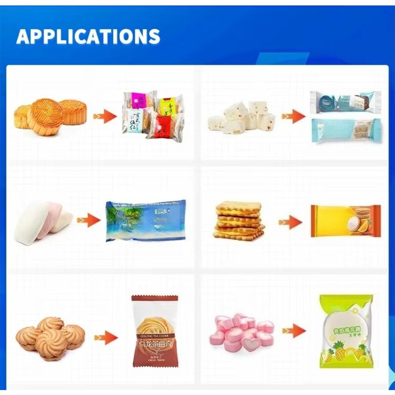 ソフト綿菓子スナック用自動枕型包装機 - 安定したシーリング - Food Packed Snacks のレビューと価格