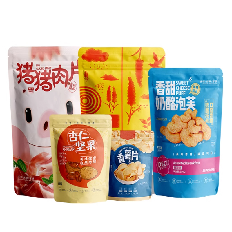 カスタマイズ印刷マイラージッパーバッグ、ナッツ、スパイス、ス - Food Lovers Snacks のレビューと価格