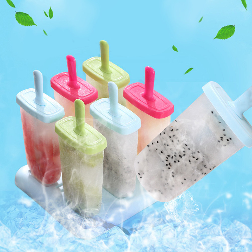 6個取りプレミアムアイスキャンディー型 食品グレードプラスチ - Food Snacks Healthy のレビューと価格
