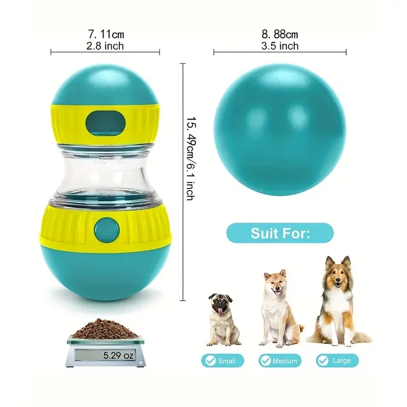 インタラクティブな犬用おやつディスペンサーおもちゃ、あらゆる - Food Snacks Healthy のレビューと価格