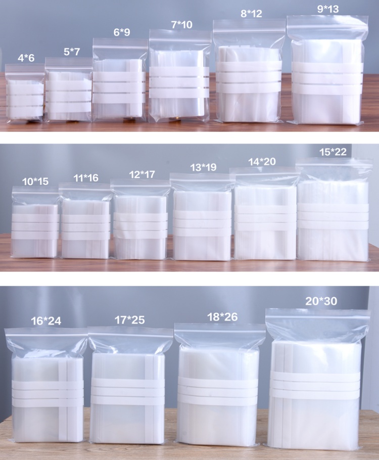 200枚入りPE透明プラスチック製ジップロック包装袋DIYロ - Logo Food Snack のレビューと価格