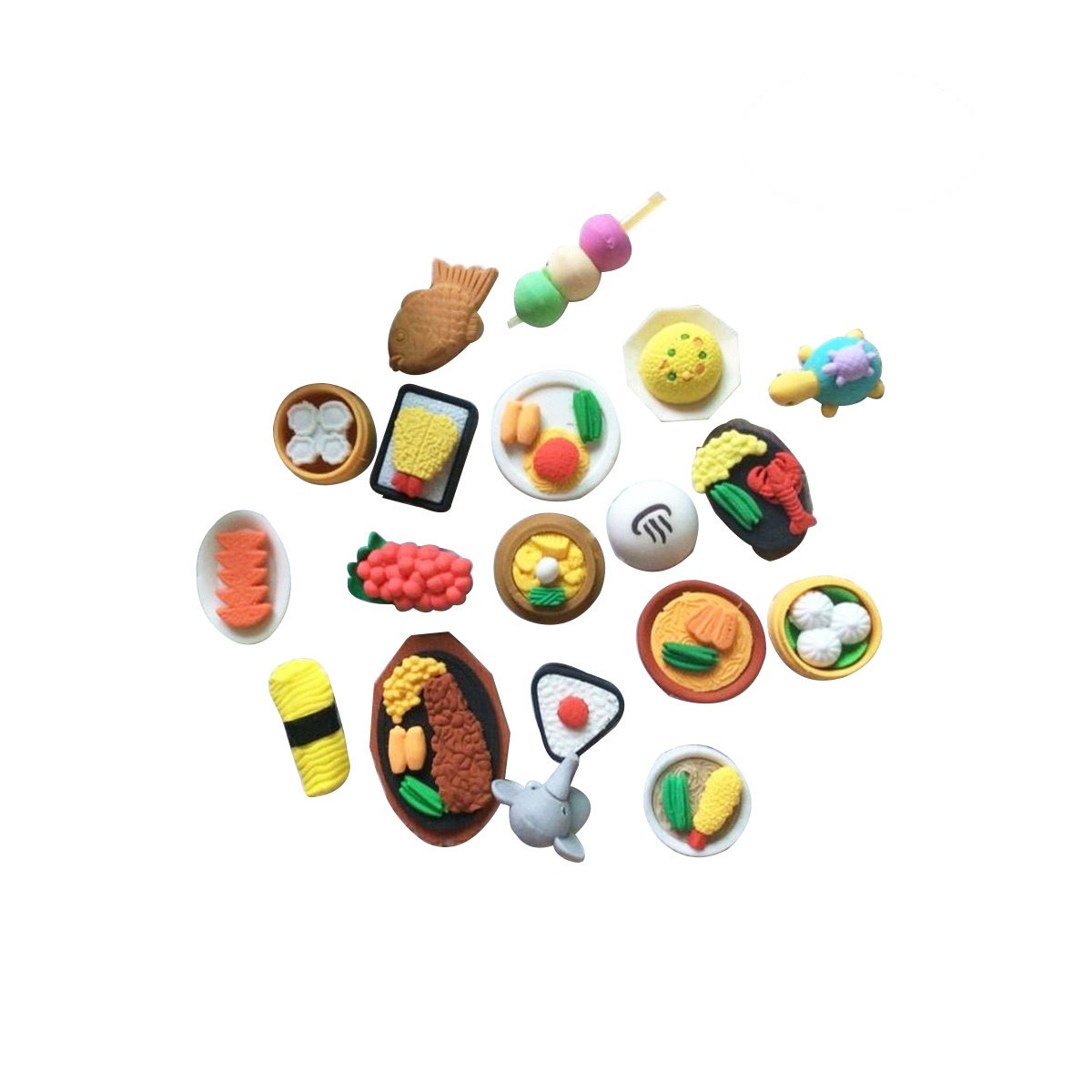 12個入り楽しいフード消しゴムコレクション、スナックをテーマ - Soft Food Snacks Kids のレビューと価格