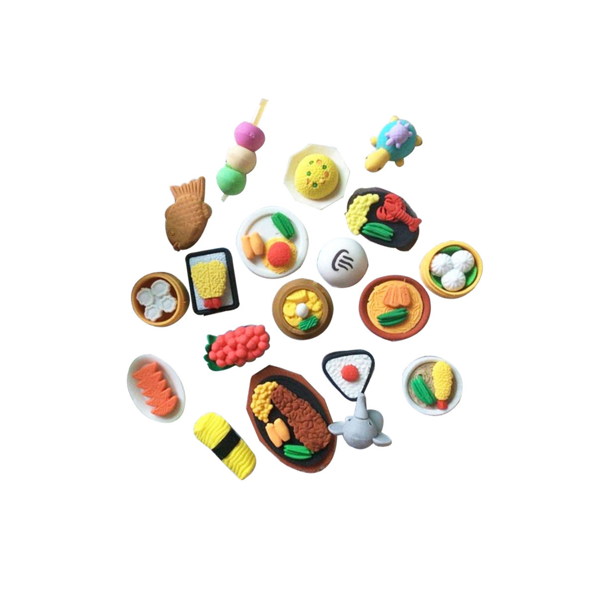 12個入り楽しいフード消しゴムコレクション、スナックをテーマ - Soft Food Snacks Kids のレビューと価格