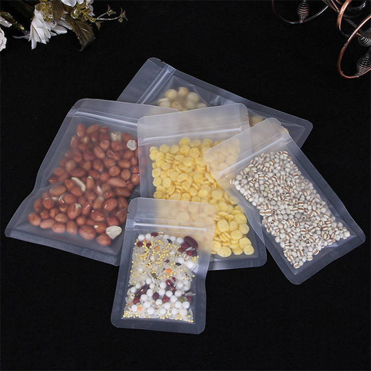 100 個のつや消しプラスチックジップロック包装袋 DIY  - Logo Food Snack のレビューと価格