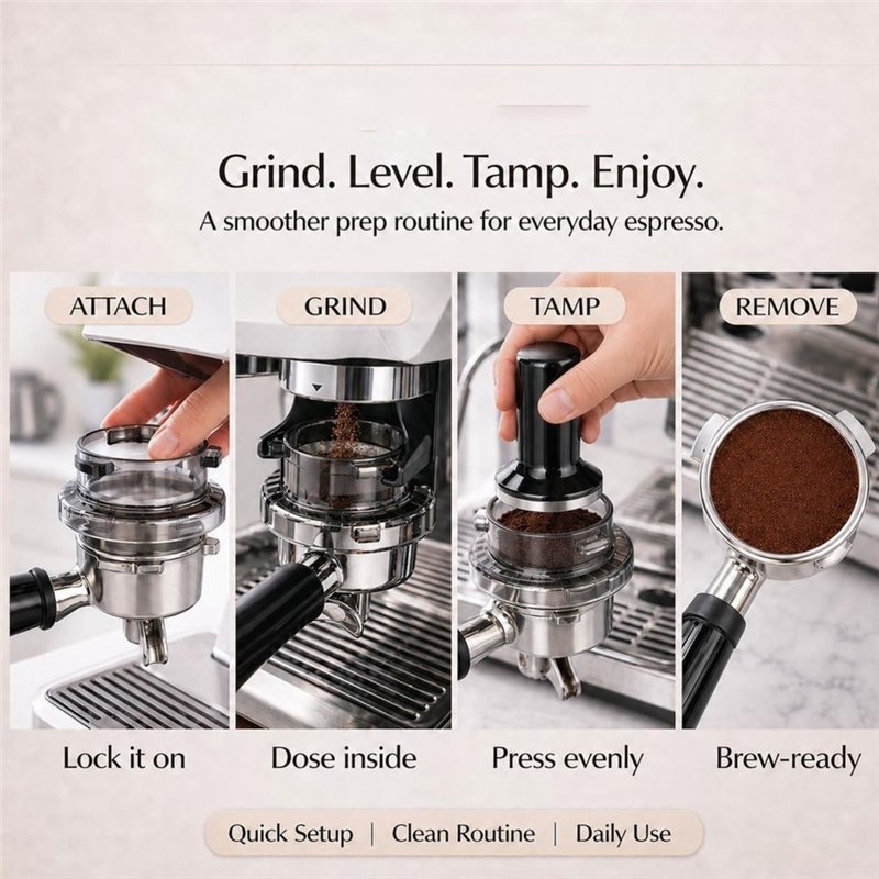 B15C ドージングファンネル 54mm ツイストロック ポ - Breville Espresso Barista Touch のレビューと価格