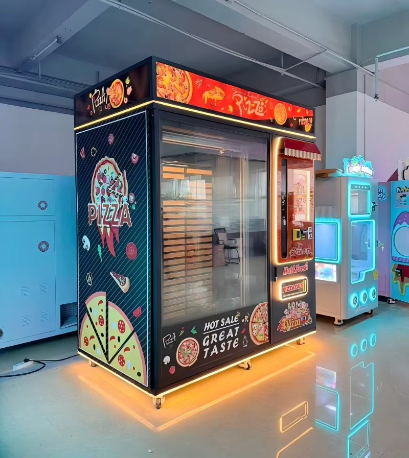 既製ピザ自動販売機、カスタマイズ可能なコンパクト屋内販売ソリ - Food Snacks Corner のレビューと価格