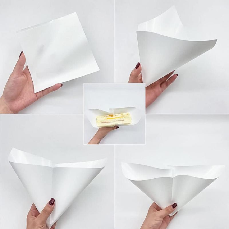 [新品] 100 個耐油紙袋食品安全素材耐油性ベーカリー包装 - Food Packed Snacks のレビューと価格