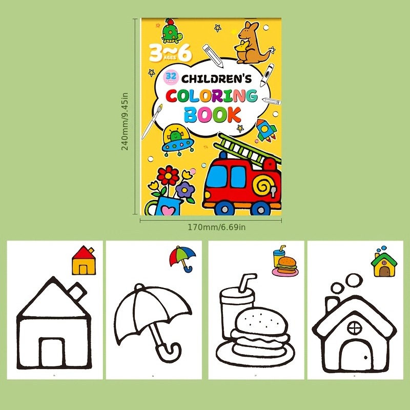 子供向けお絵かきブック、カラーケース付き、落書き風の漫画の動 - Food Snacks Coloring Book のレビューと価格