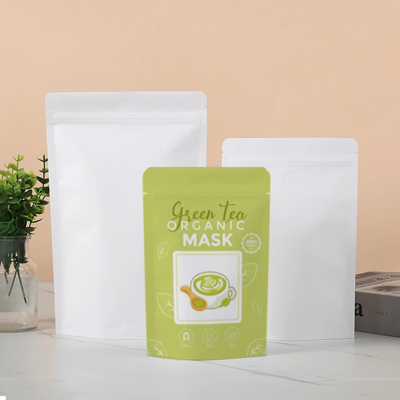 カスタマイズ可能な白クラフト紙ジップロック包装袋 DIY コ - Food Lovers Snacks のレビューと価格